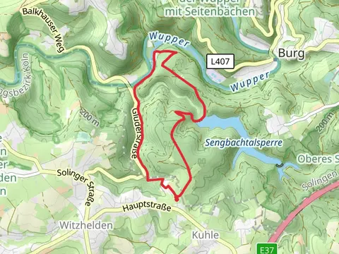 Sengbach via T Witzhelden Dorperhof and Klingenpfad