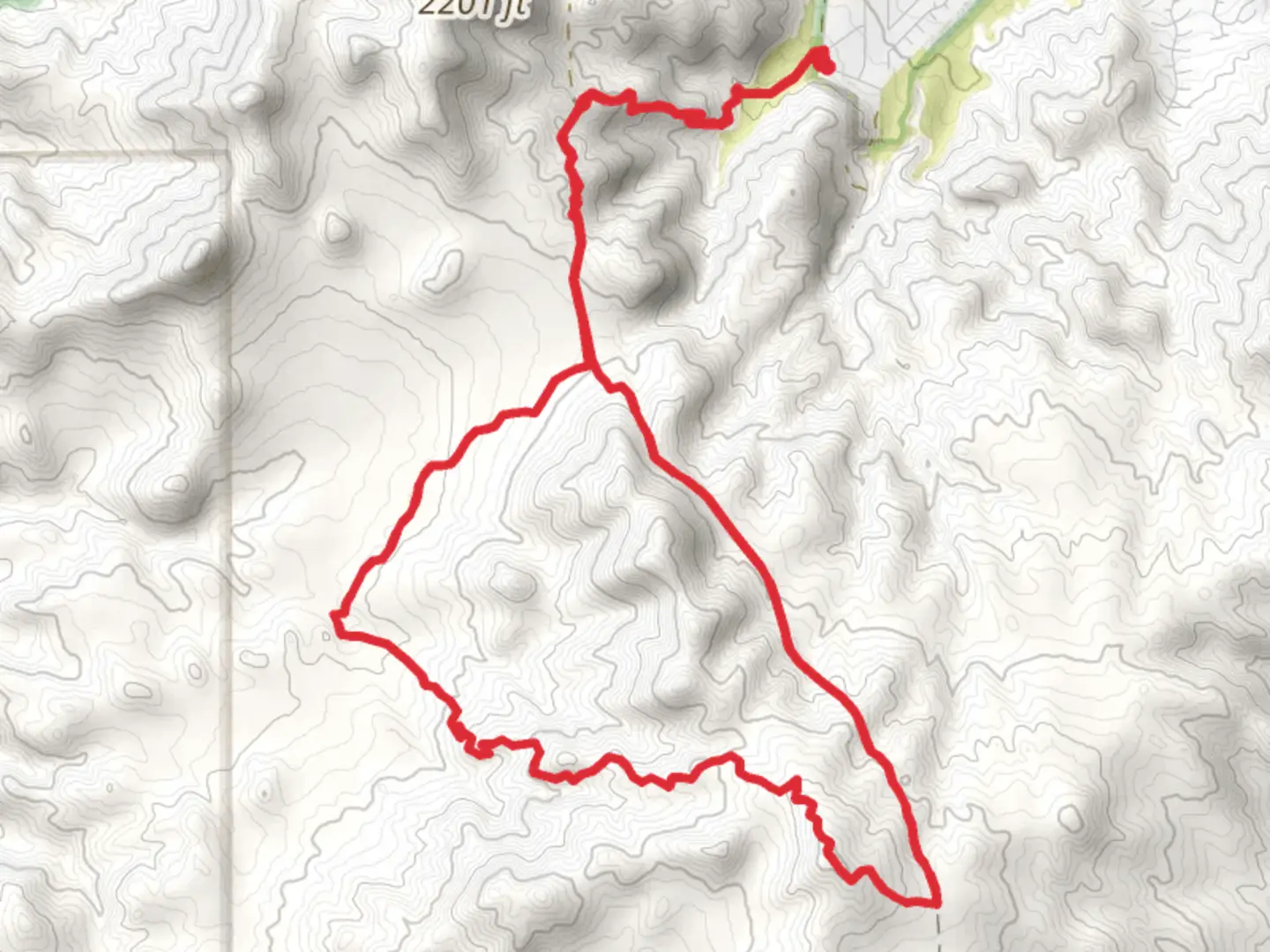 An image depicting the trail Dunn Loop and its surrounding area.